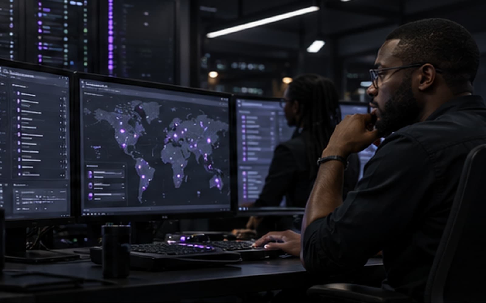 A precise engineering control room with connected product systems